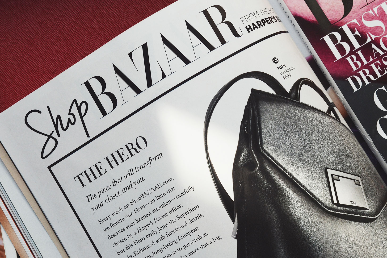 ShopBAZAAR Hero Promo in Harper's Bazaar printed magazine